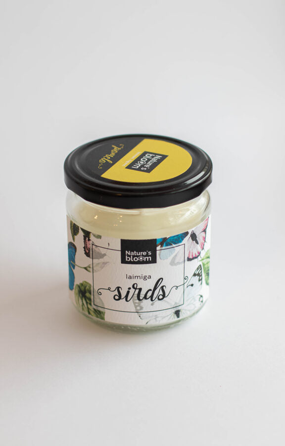 Cēsu aromātiskā svece stikla burciņā ar uzrakstu