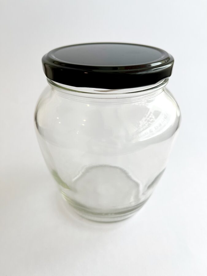 720ml glass jar with metal lid