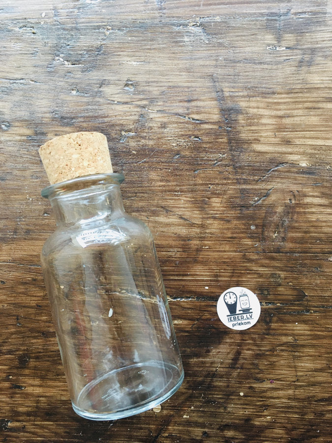 Glass bottle 300ml with cork