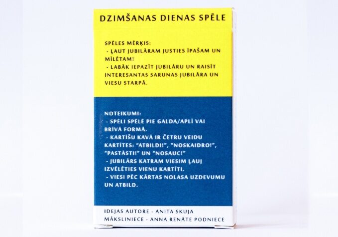 Spēle "Jubilārs"