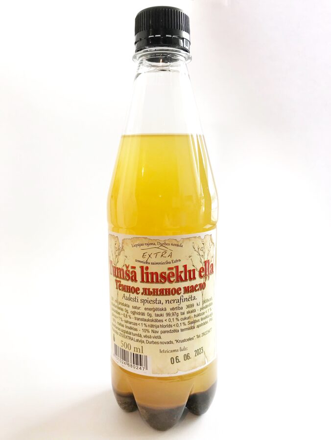 Tumšo linsēklu eļļa 0,5L