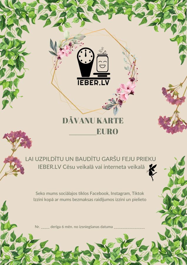 Gift card for packages