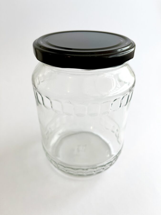 720ml glass jar with metal lid