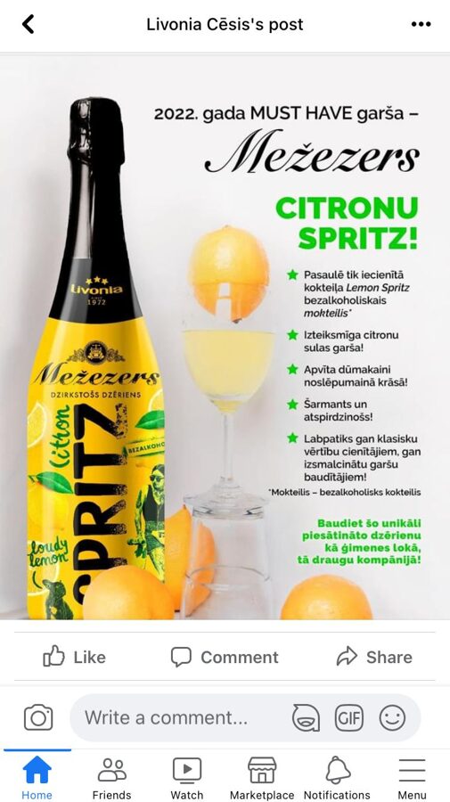 Lemon spritz 0.75L