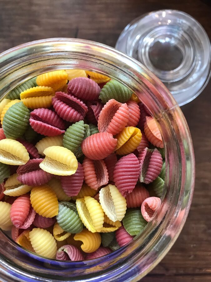 Small colorful shells gnocchetti 100g