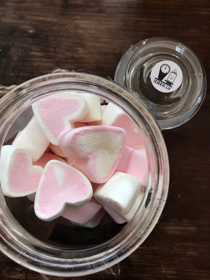 Zefīrs rozā sirdis 25g
