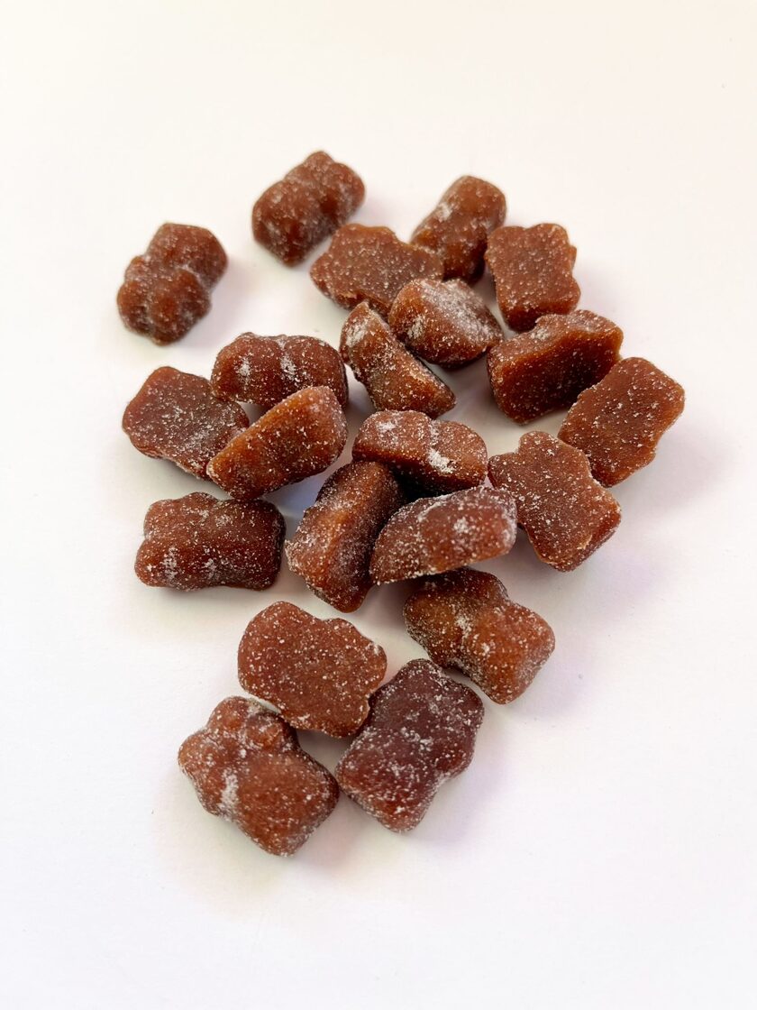 Sugar-free jelly candies made from natural fruit and berry juices, organic, 50g