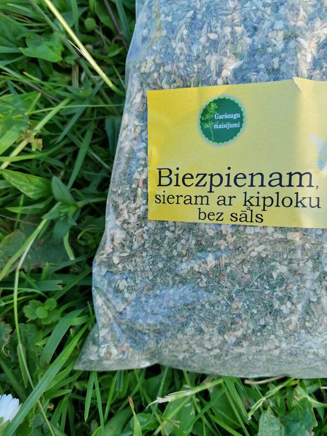 Biezpienam, sieram ar ķiploku 25g