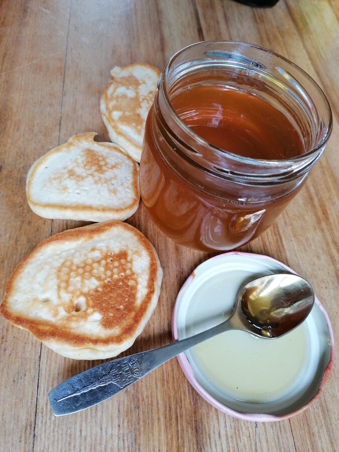 Heather flower honey