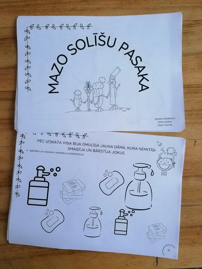 Mazo solīšu pasakas digitālo 50 darba lapu komplekts