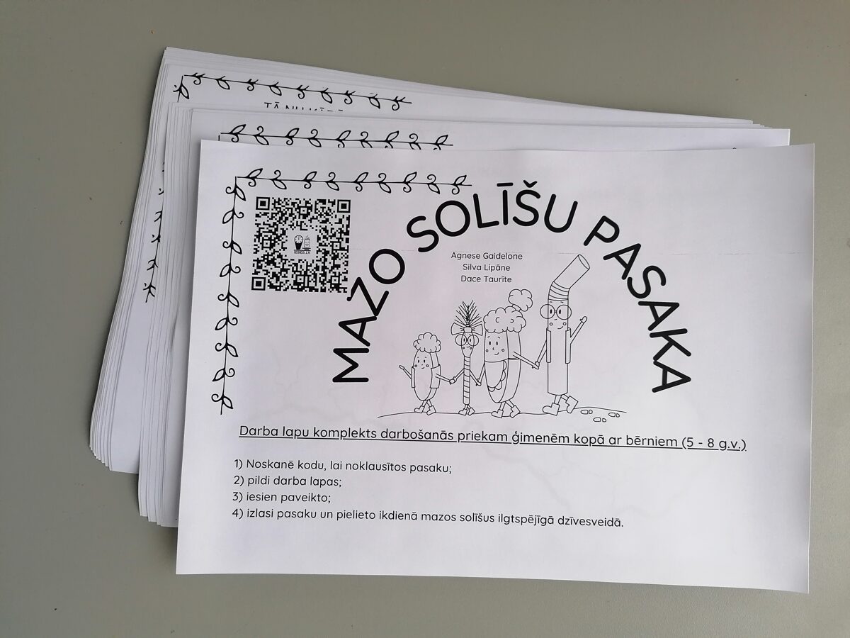 Mazo solīšu pasakas digitālo 50 darba lapu komplekts