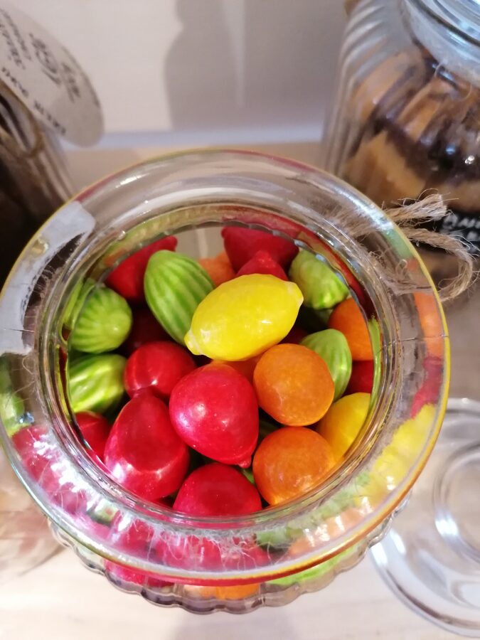 Košļājamās gumijas augļi 50g