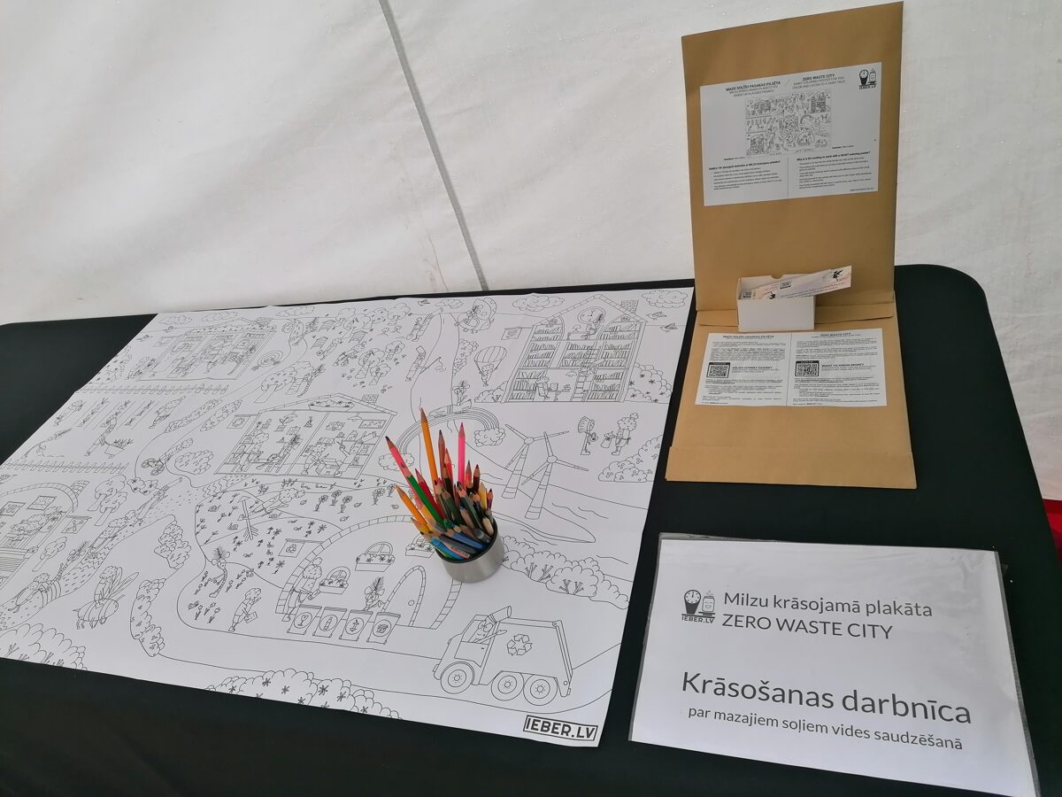 Eco-friendly workshop with information stand and games