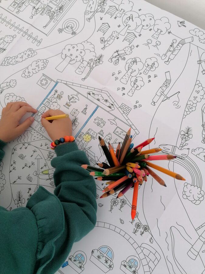 Eco-friendly workshop with information stand and games