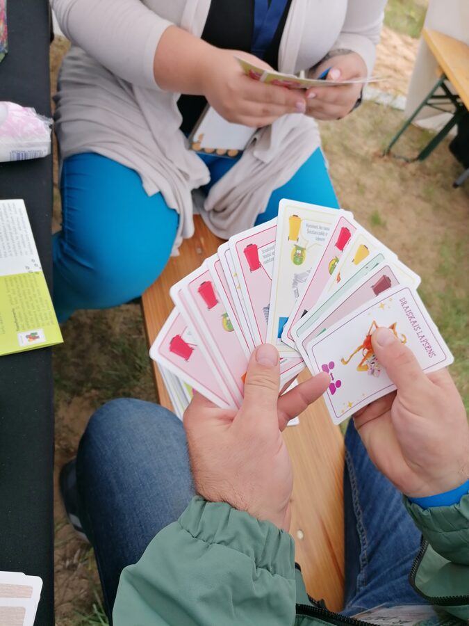 Eco-friendly workshop with information stand and games