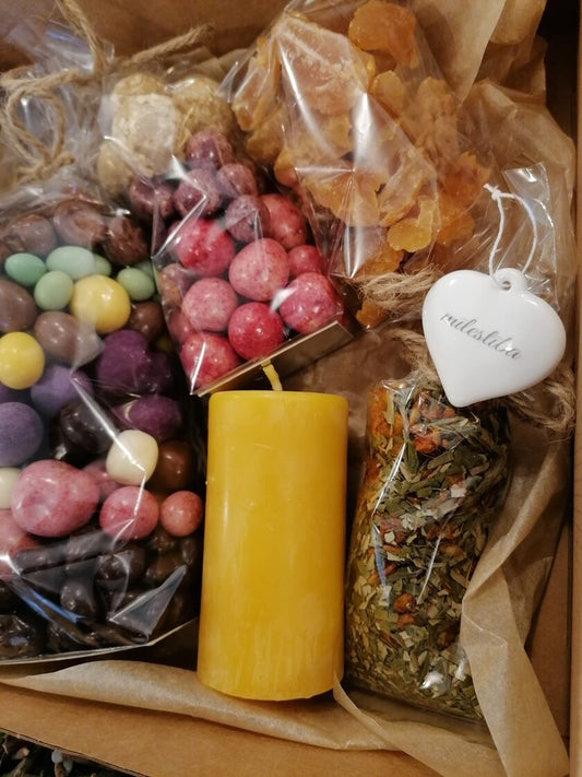 Gift set for comfort, love, well-being and health