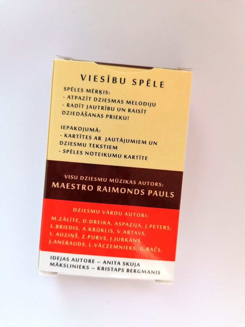 Viesību - galda spēle UZDZIEDAM AR MAESTRO?