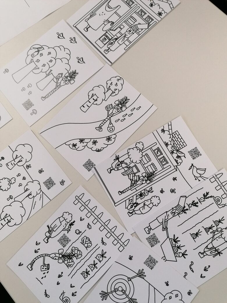 Zero waste city card set