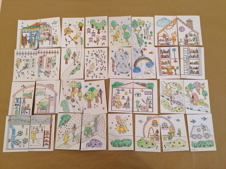 Zero waste city card set