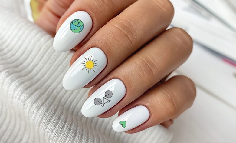 Sustainability Steps 10 Nail Sticker Set "Sustainability Steps"