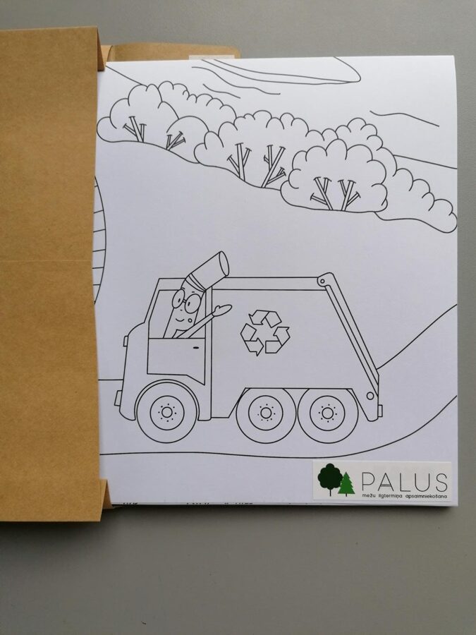 Personalizēts Milzu krāsojamais plakāts ZERO WASTE CITY