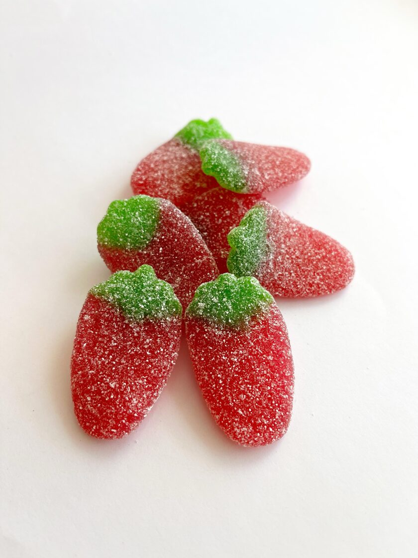 Trolli Sour Strawberries lactose and gluten free 50g