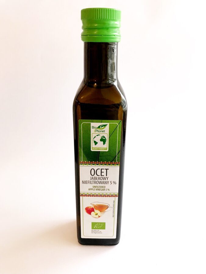Apple cider vinegar 5%, unfiltered BIO, BIO PLANET, 250ml