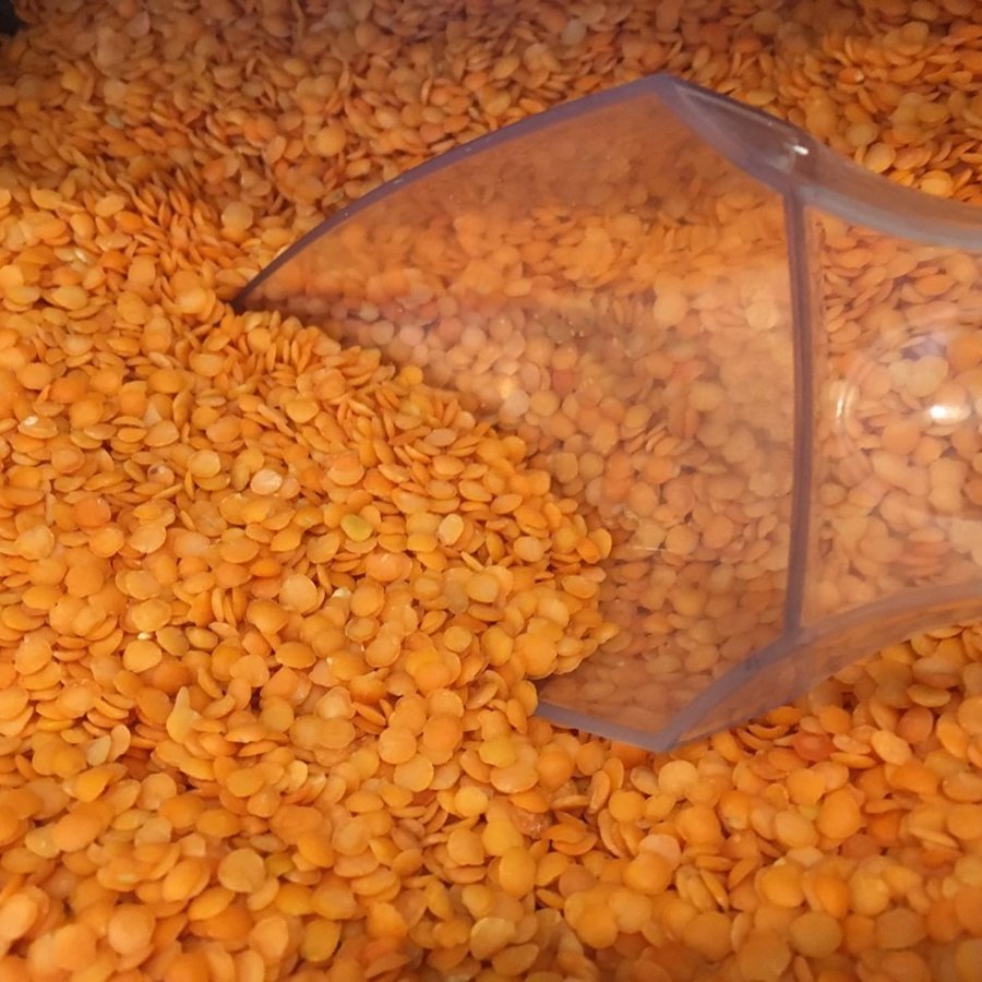 Sarkanās lēcas šķeltas 50g
