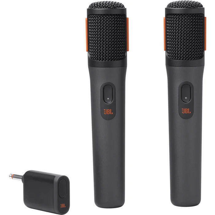 JBL PartyBox Wireless Mic (2 gab.) mikrofona noma – bezvadu brīvība karaoke, pasākumiem un prezentācijām