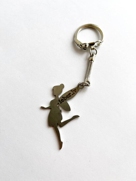 Metal fairy keychain