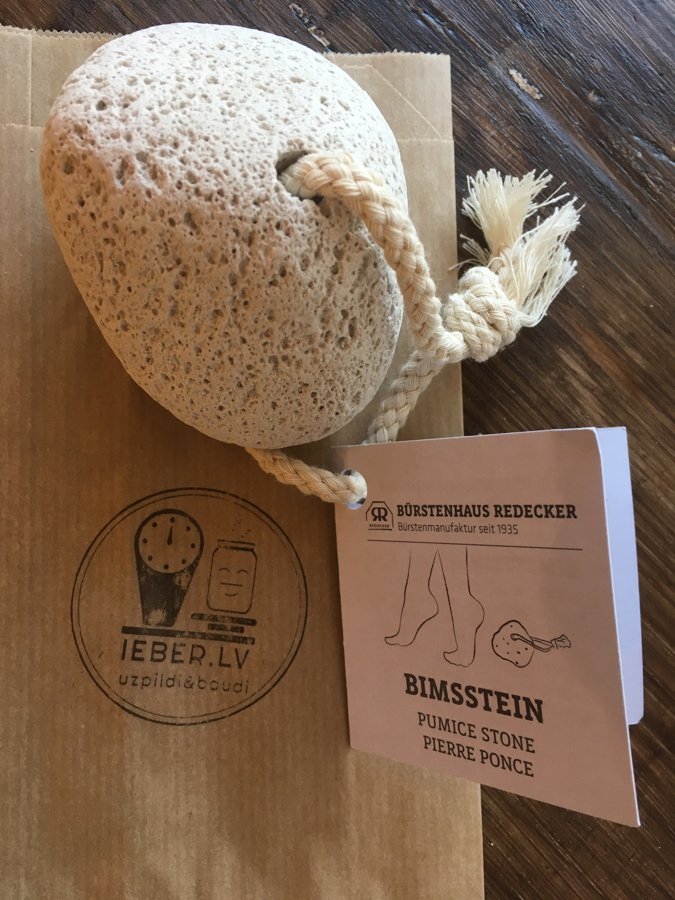Pumice stone for feet, Redecker 1 pc.