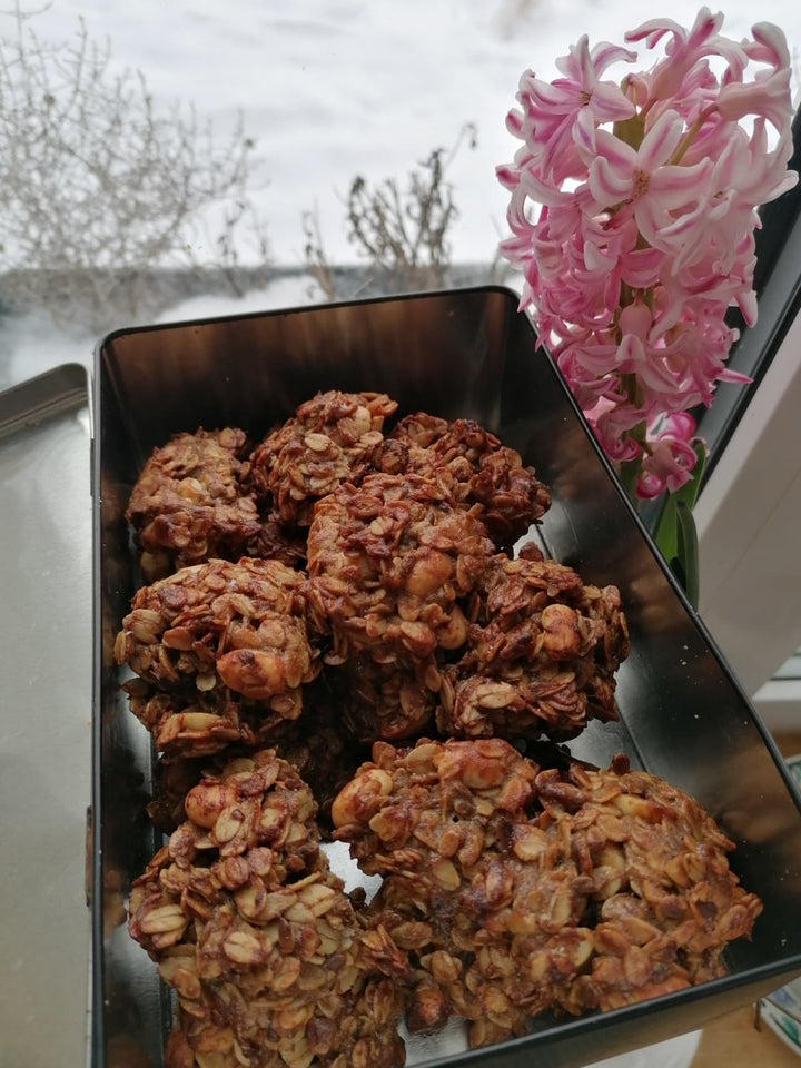 Pilngraudu auzu cepumi – veselīga enerģija mājas un darba uzkodu pauzēm