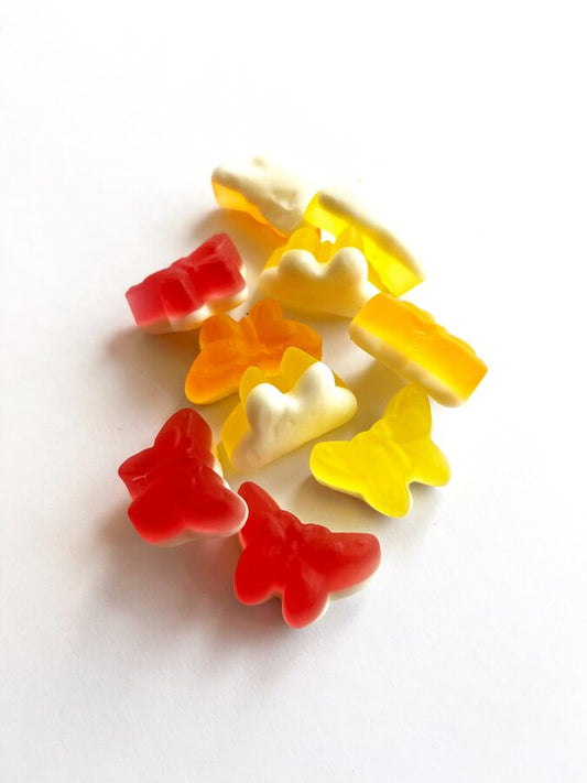 Colorful butterflies, jelly candies 50g 