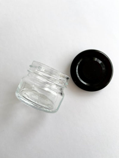 30ml glass jar with metal lid