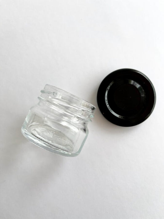 30ml glass jar with metal lid