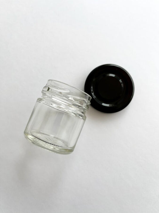 40ml glass jar with metal lid