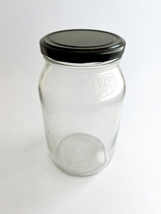 1L glass jar with metal lid