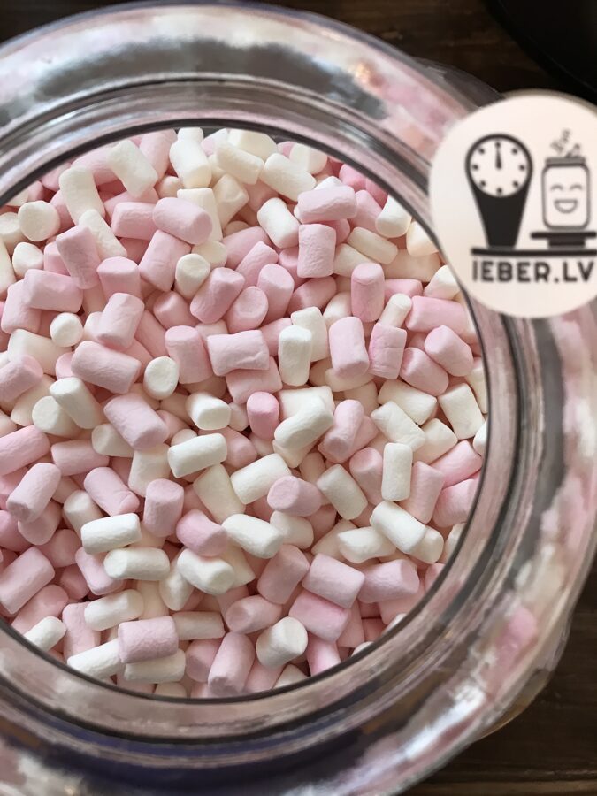 Mini zefīri Marshmallow balts/ rozā 25g