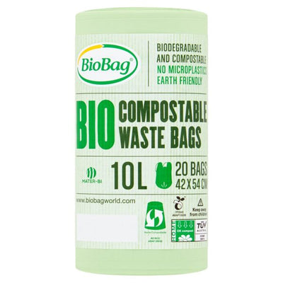 Biocompostable bags for kitchen food containers, 10L