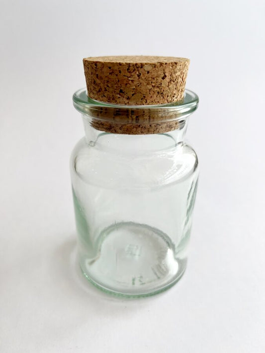 Glass jar with cork stopper 150ml