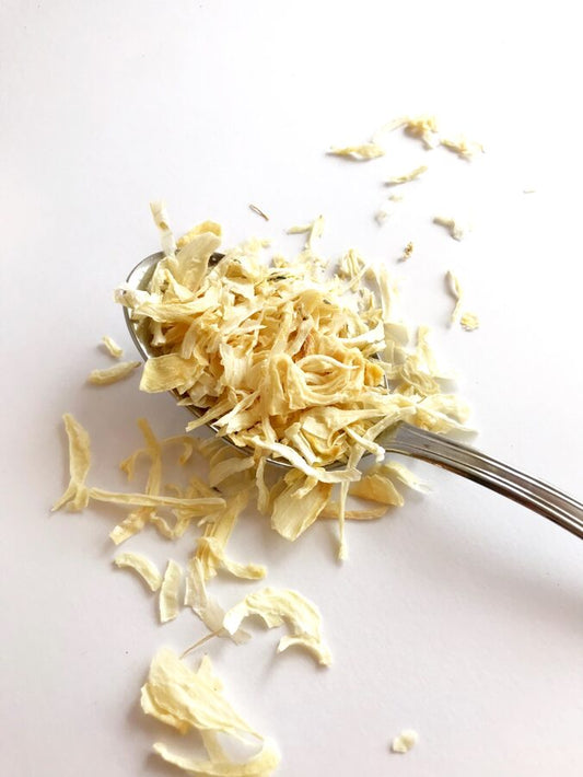 Dried and chopped onions 25g