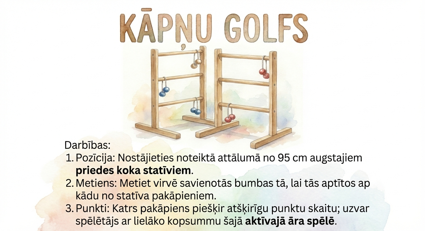 Spēļu noma pasākumiem – 7 ilgtspējīgas koka spēles + meistarklase
