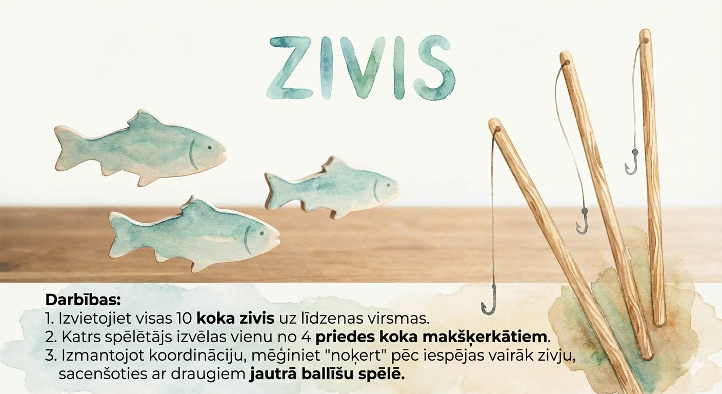 Spēļu noma pasākumiem – 7 ilgtspējīgas koka spēles + meistarklase