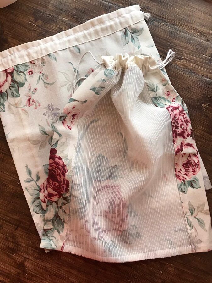 Tulle and lace bag 1pc