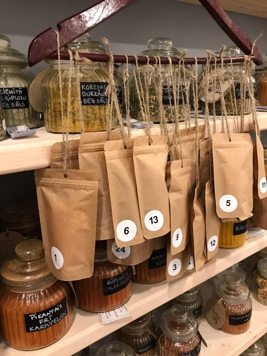 Advent spice and recipe calendar from Rūķītis Cepurītis