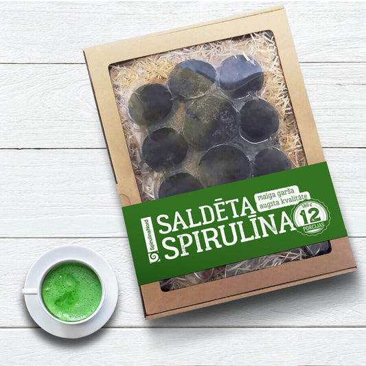 Frozen spirulina