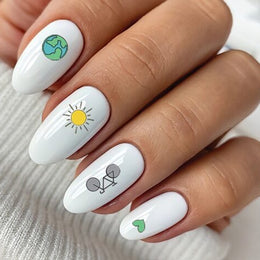 Sustainability Steps 10 Nail Sticker Set "Sustainability Steps"