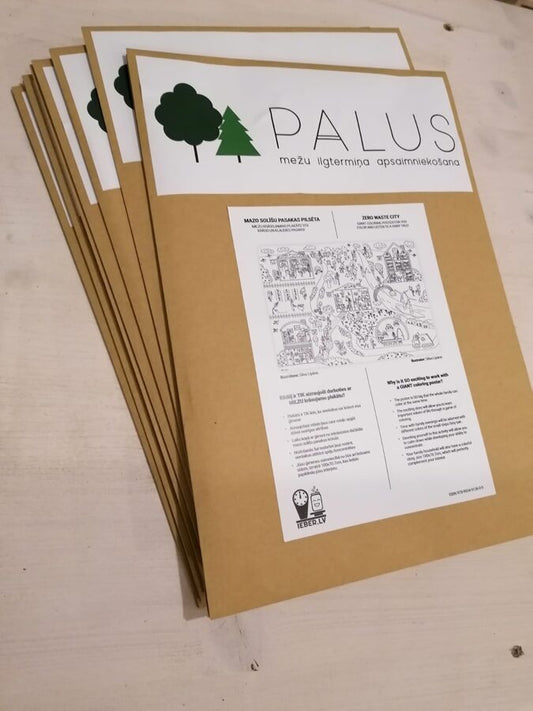 Personalizēts Milzu krāsojamais plakāts ZERO WASTE CITY