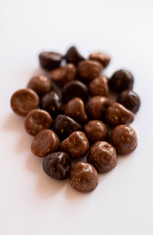 Chocolate covered marshmallow vanilla drops 50g