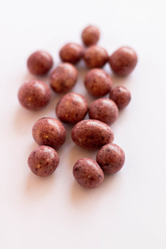 Glazētas savvaļas kazenes ar burbona vaniļu baltajā šokolādē 50g